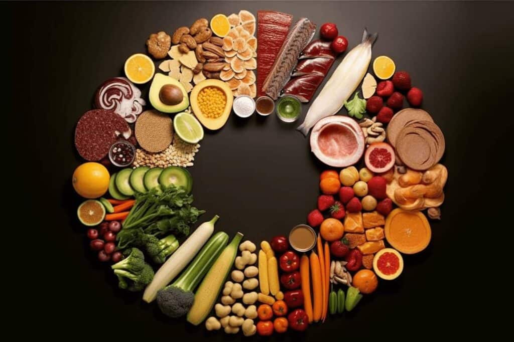 Nutritious Foods - Meat, Fish, Vegetables and Fruits