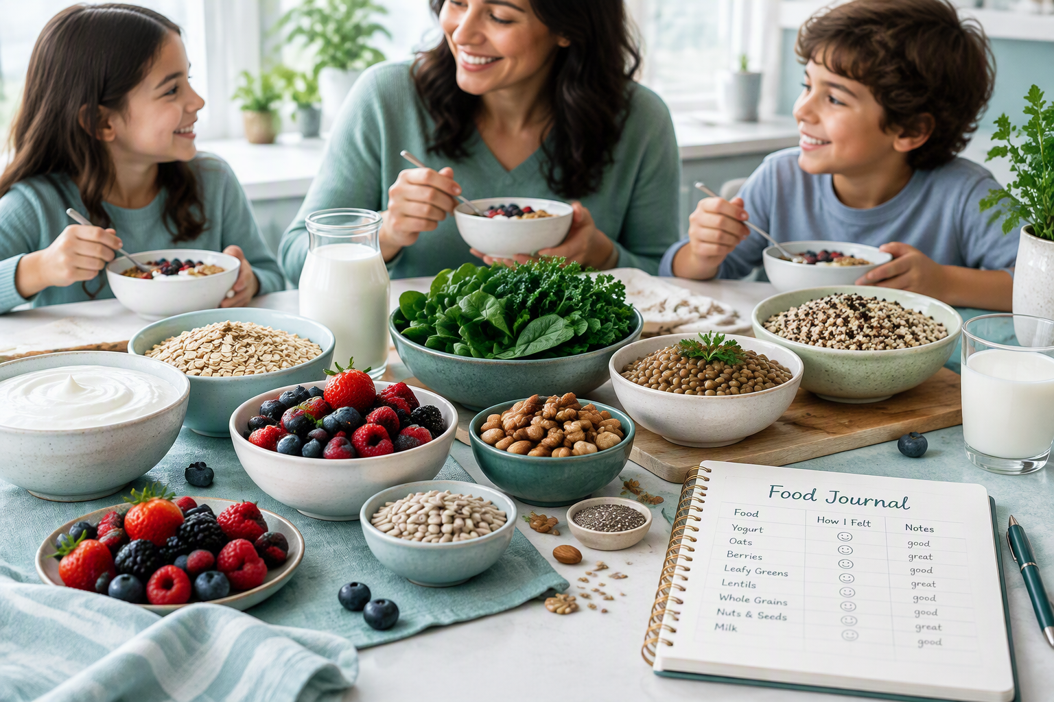 Food tolerance changes and varied fiber-rich foods for gut health