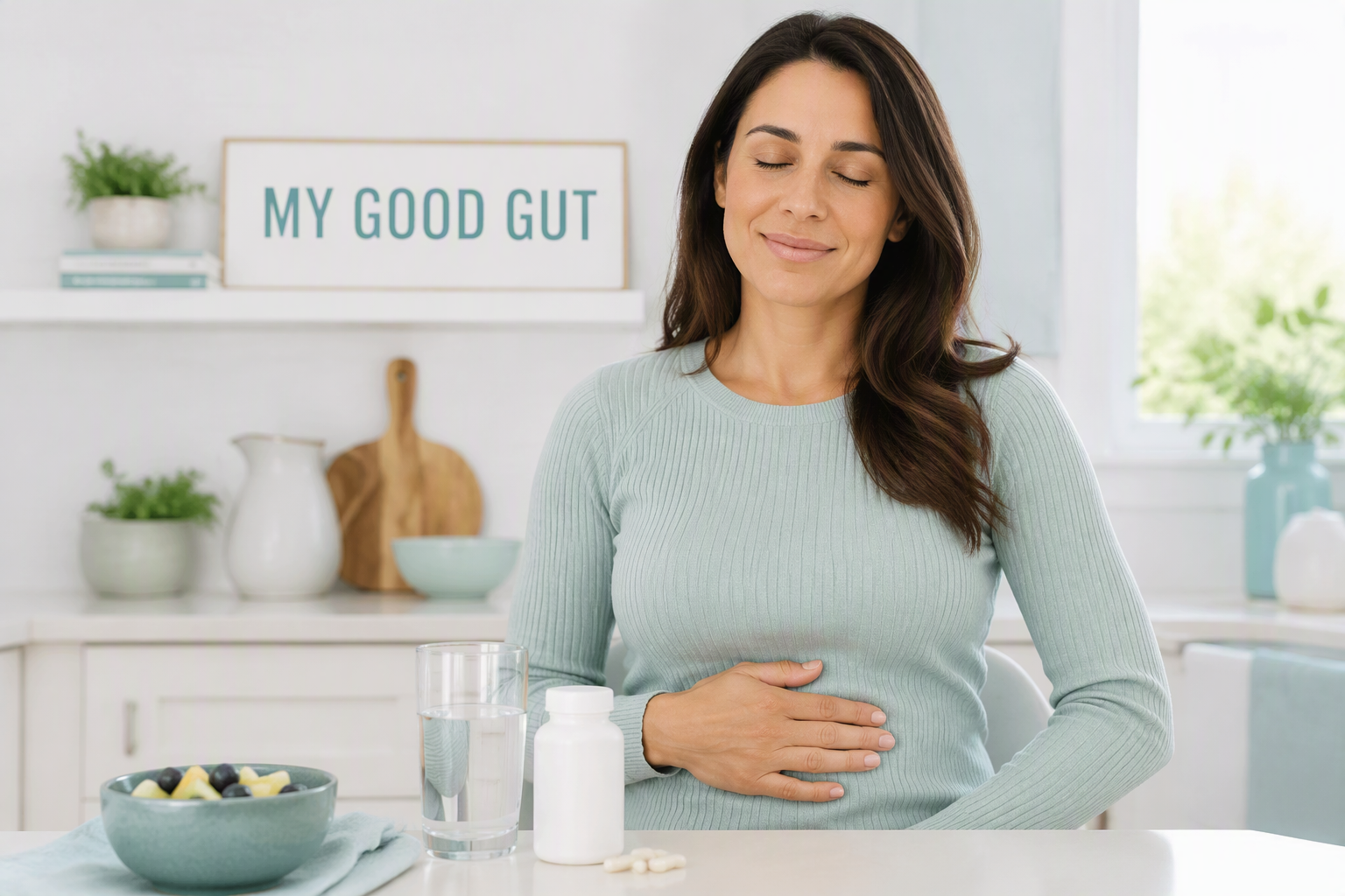 Adult experiencing mild gas and bloating after starting a probiotic