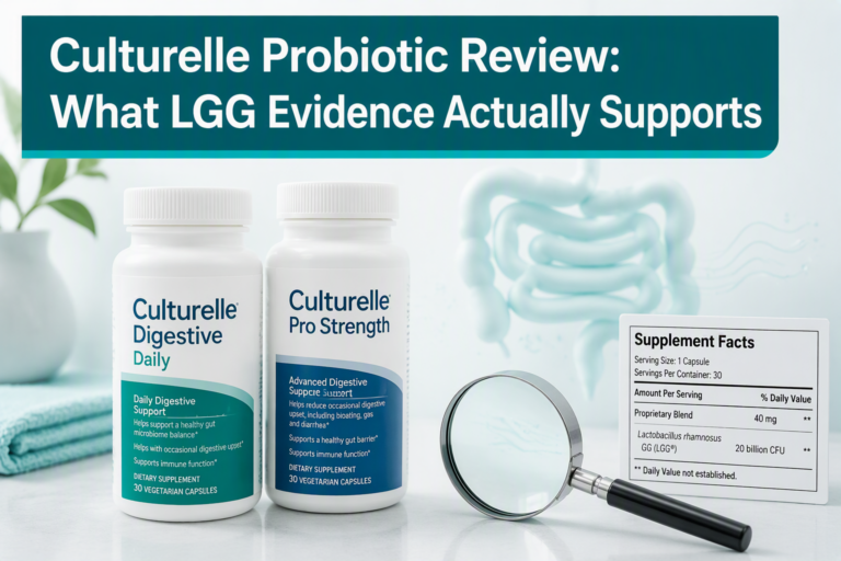 Culturelle probiotic review comparing LGG formulas and evidence