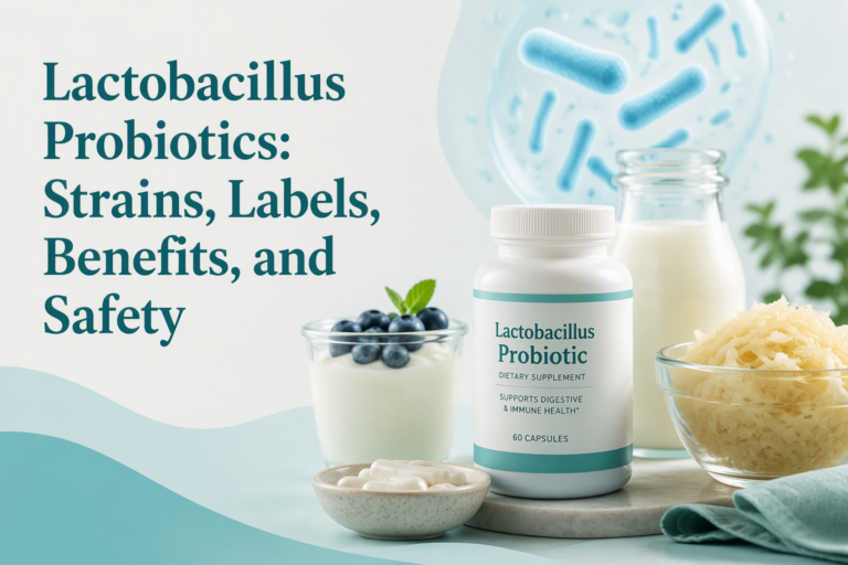Lactobacillus probiotics, fermented foods, supplement label, benefits, and safety