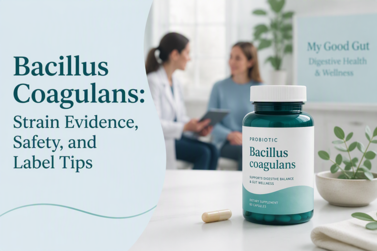 Bacillus coagulans supplement for strain evidence, safety, and label tips