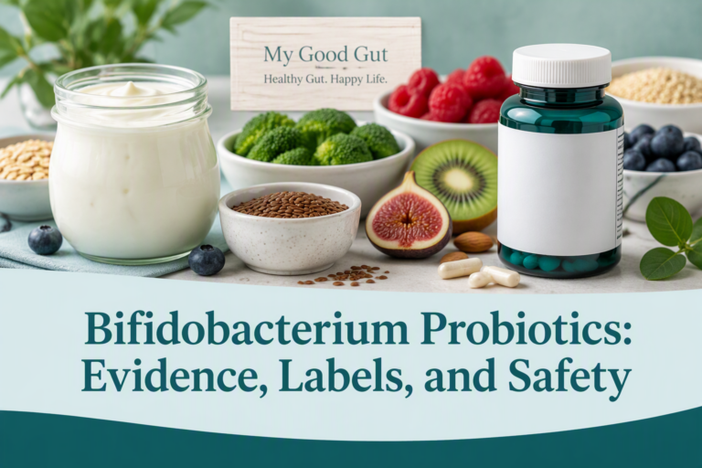 Bifidobacterium probiotics, labels, fermented foods, and safety guidance