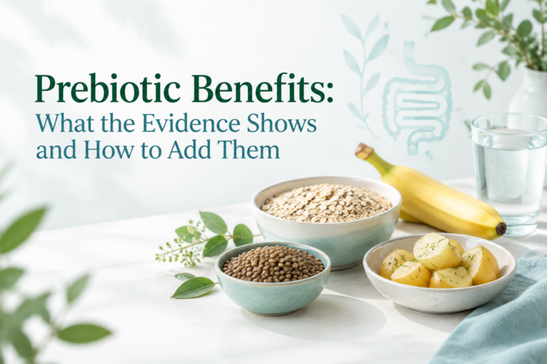 Prebiotic benefits and fiber-rich foods for gut health