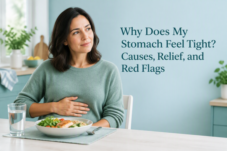 Why does my stomach feel tight? Causes, relief, and red flags