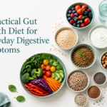 Practical gut health diet with fiber-rich foods for everyday digestive symptoms