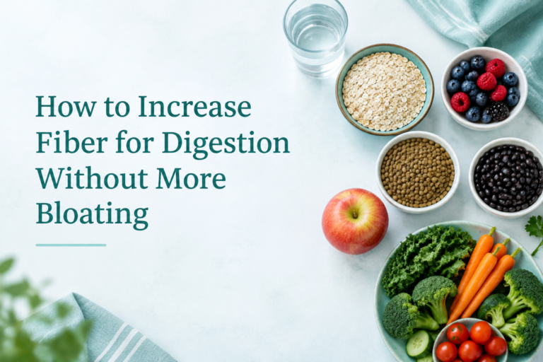 High-fiber foods and water for increasing fiber without more bloating