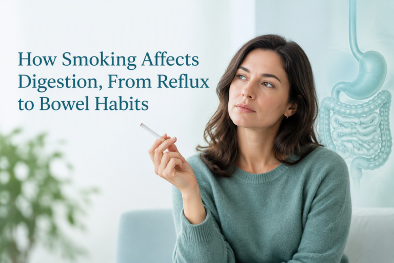 How smoking affects digestion, from reflux to bowel habits