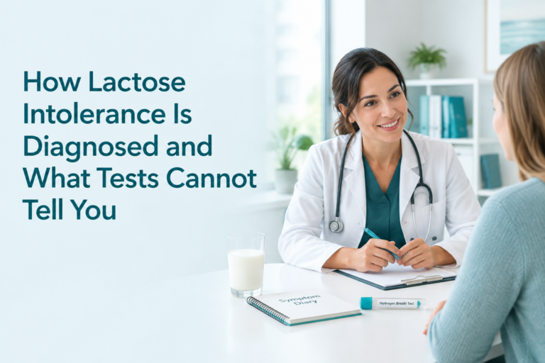 How lactose intolerance is diagnosed with breath, blood, stool, and genetic tests