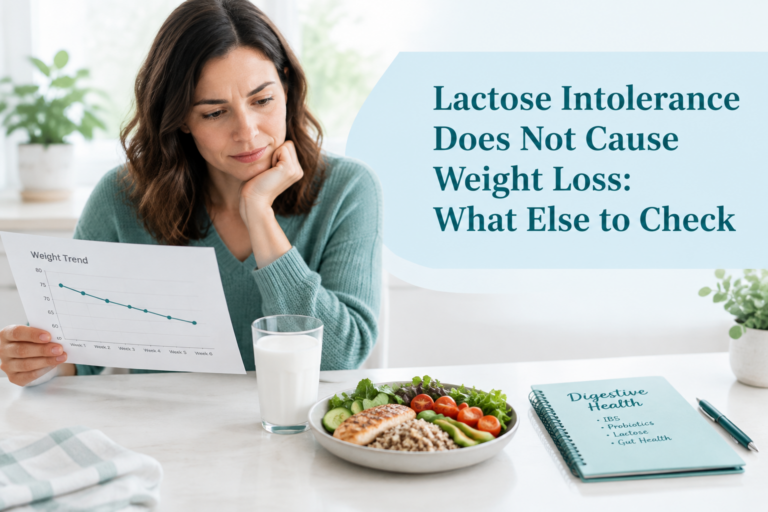 Lactose intolerance does not cause weight loss: digestive symptoms and weight trend