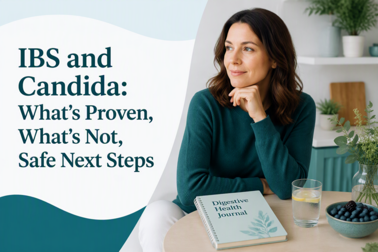 IBS and Candida guide explaining proven evidence, myths, and safe next steps