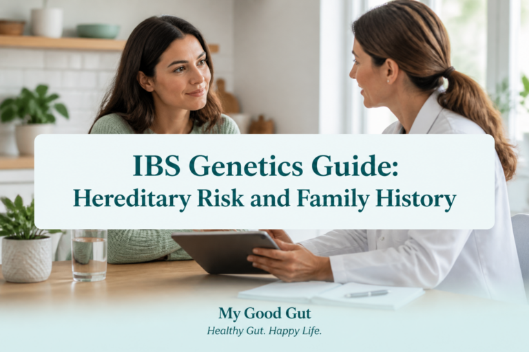 Article cover: IBS Genetics Guide: Hereditary Risk and Family History with a clinician-patient discussion