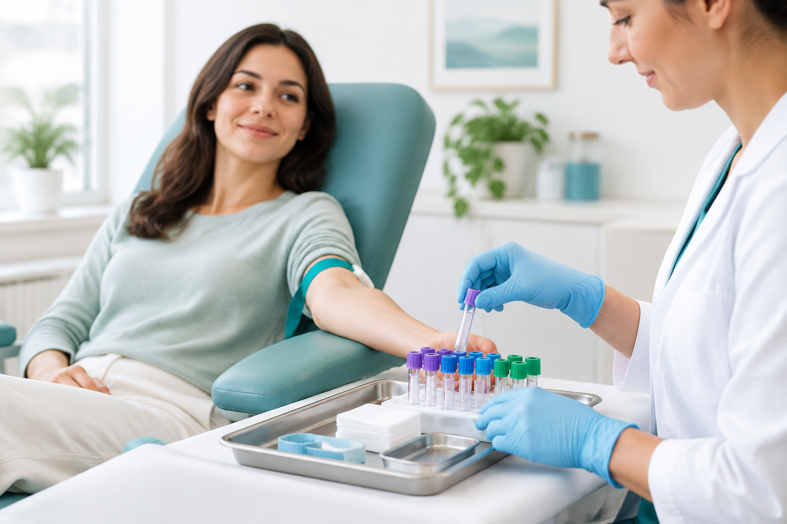 Routine blood draw for tTG-IgA and total IgA celiac disease tests
