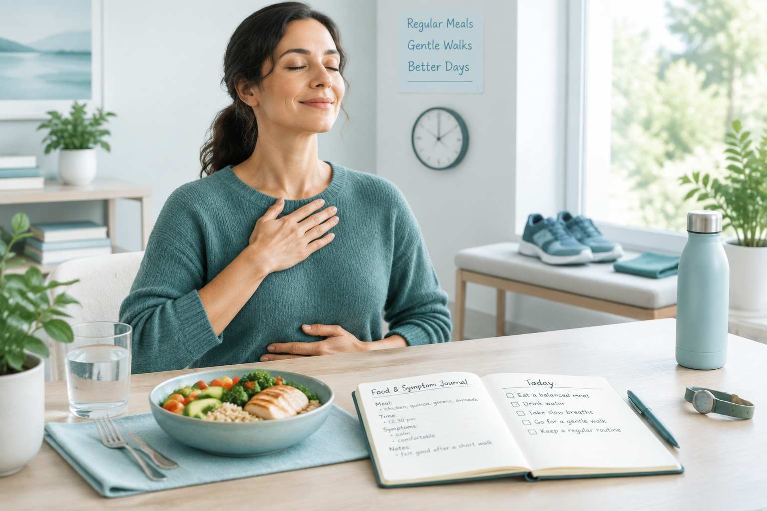 Practical ways to calm an overactive gastrocolic reflex after meals