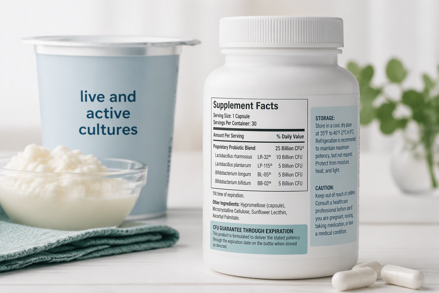 How to choose a quality probiotic by strain code, CFU count, and storage label