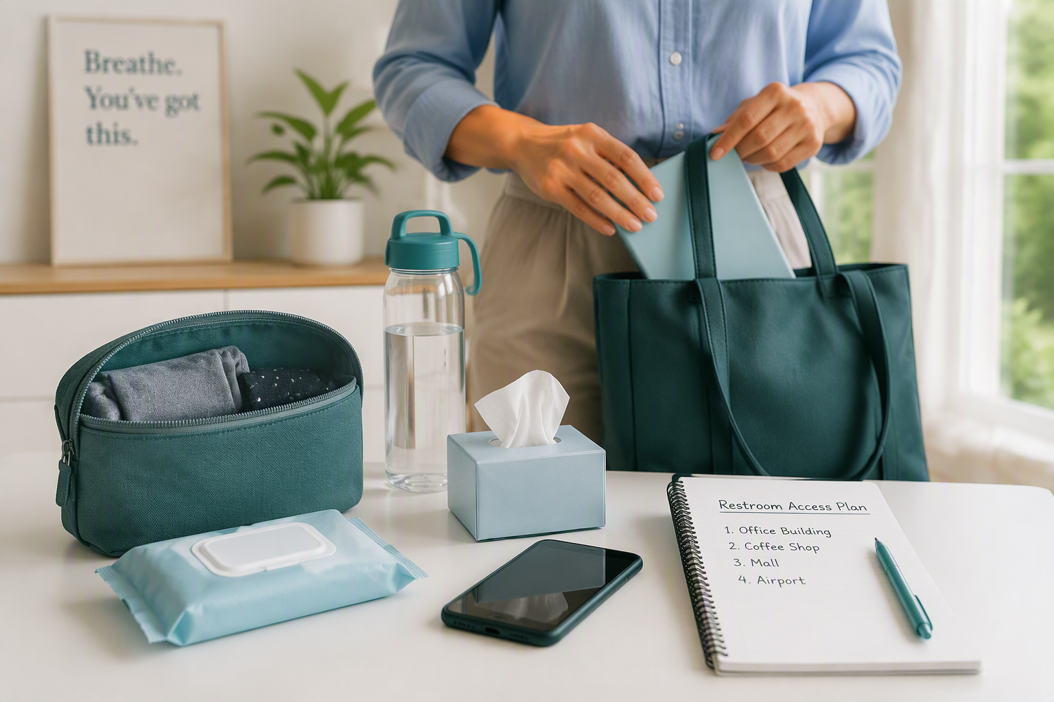 IBS emergency kit and practical preparation for bathroom anxiety away from home