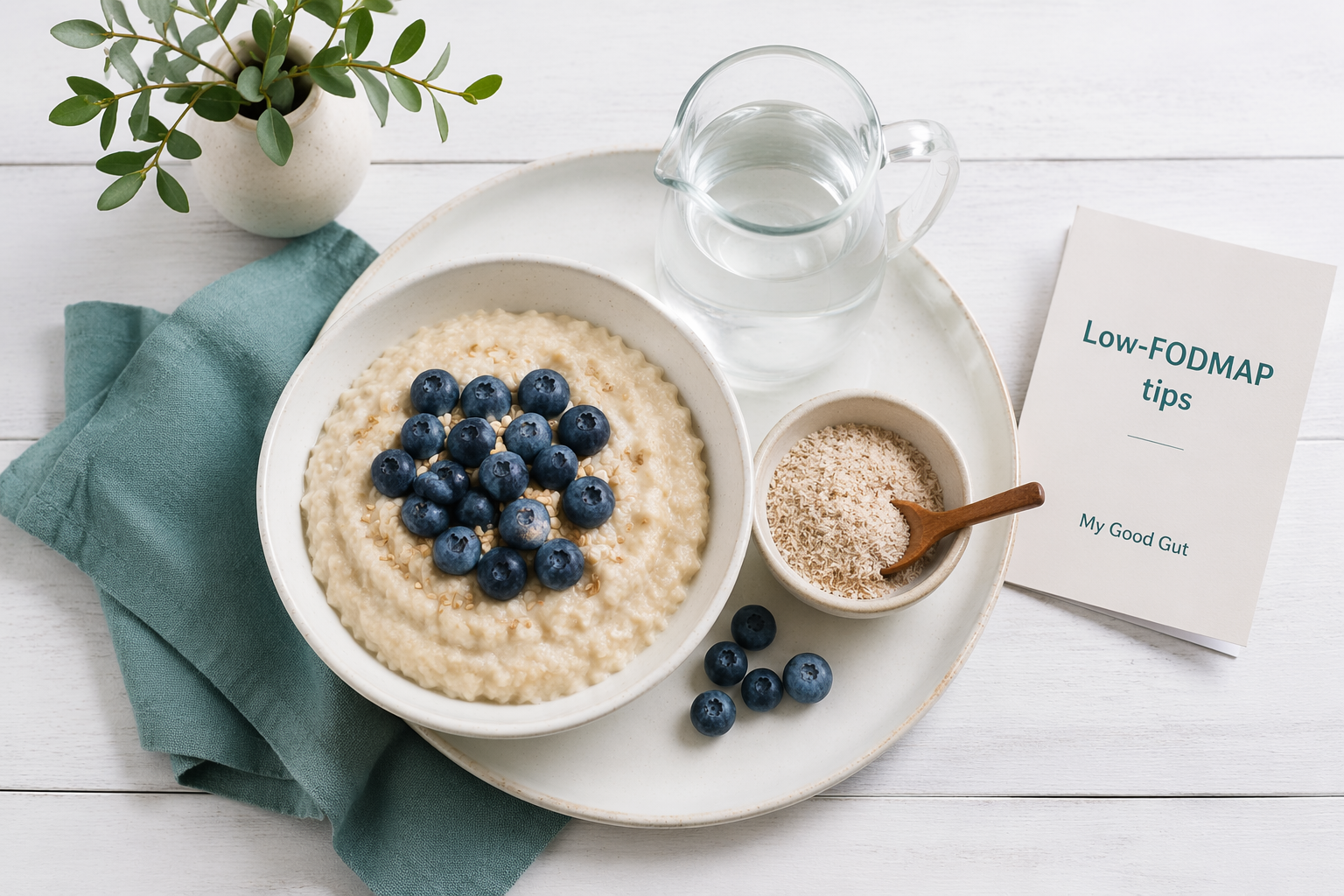 Low-FODMAP breakfast with oats and psyllium to reduce IBS urgency