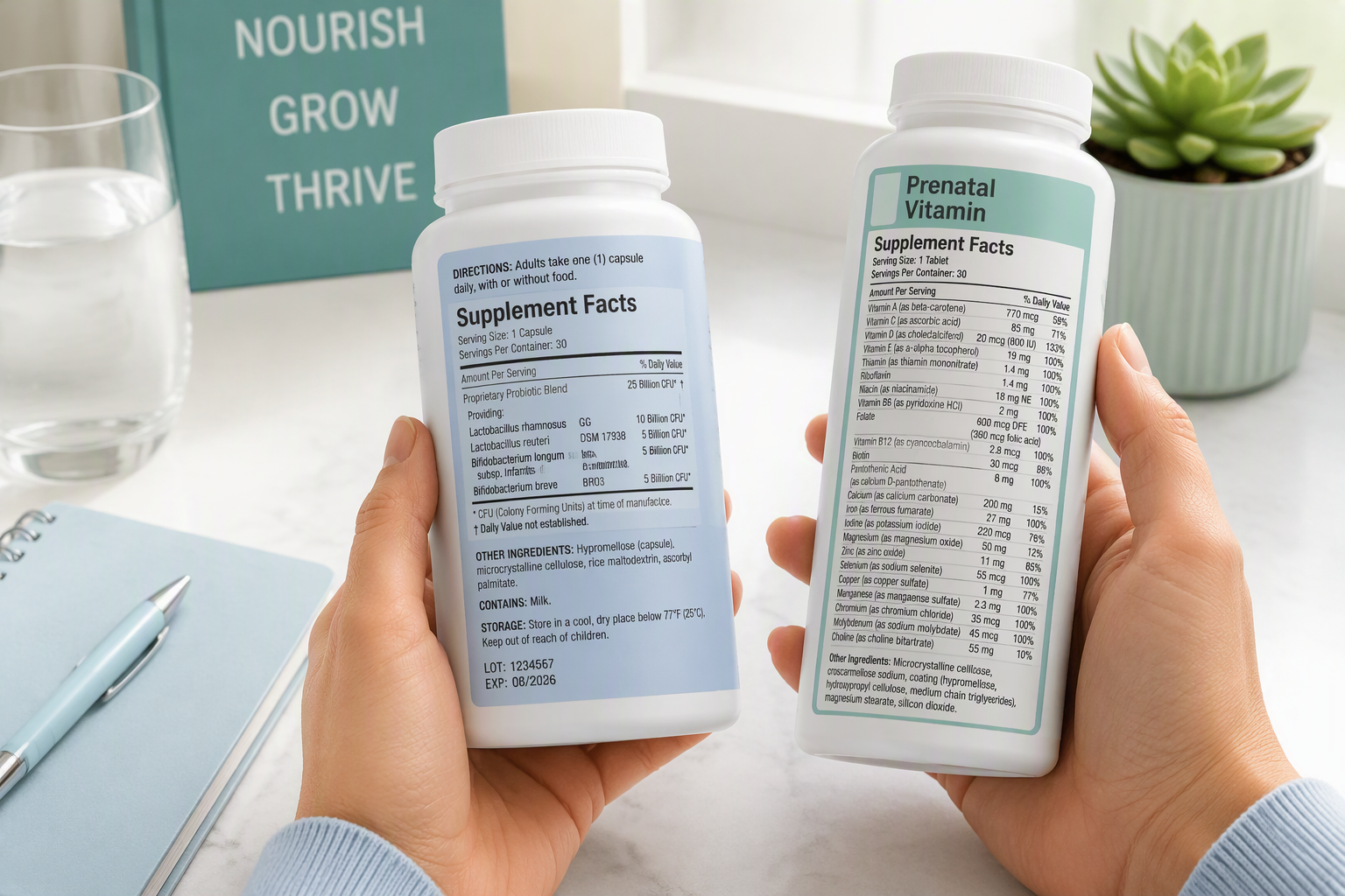 How to read a pregnancy probiotic label for strains, CFUs, and expiration