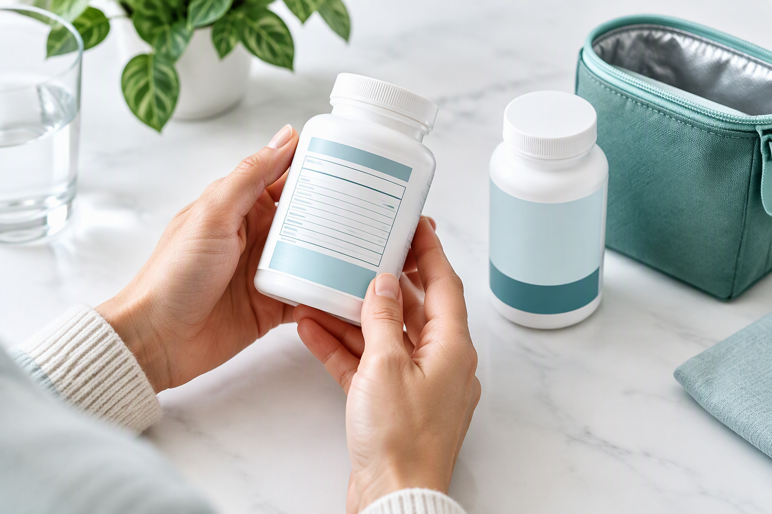 Reading a probiotic label and considering CFU, expiration potency, and storage
