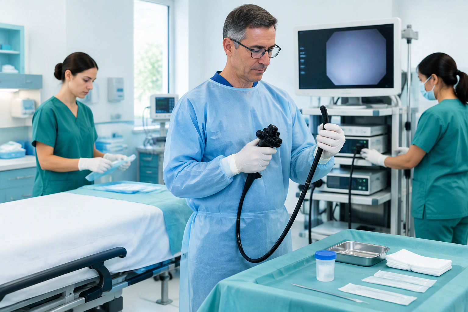 Colonoscopy with biopsy used to confirm an IBD diagnosis