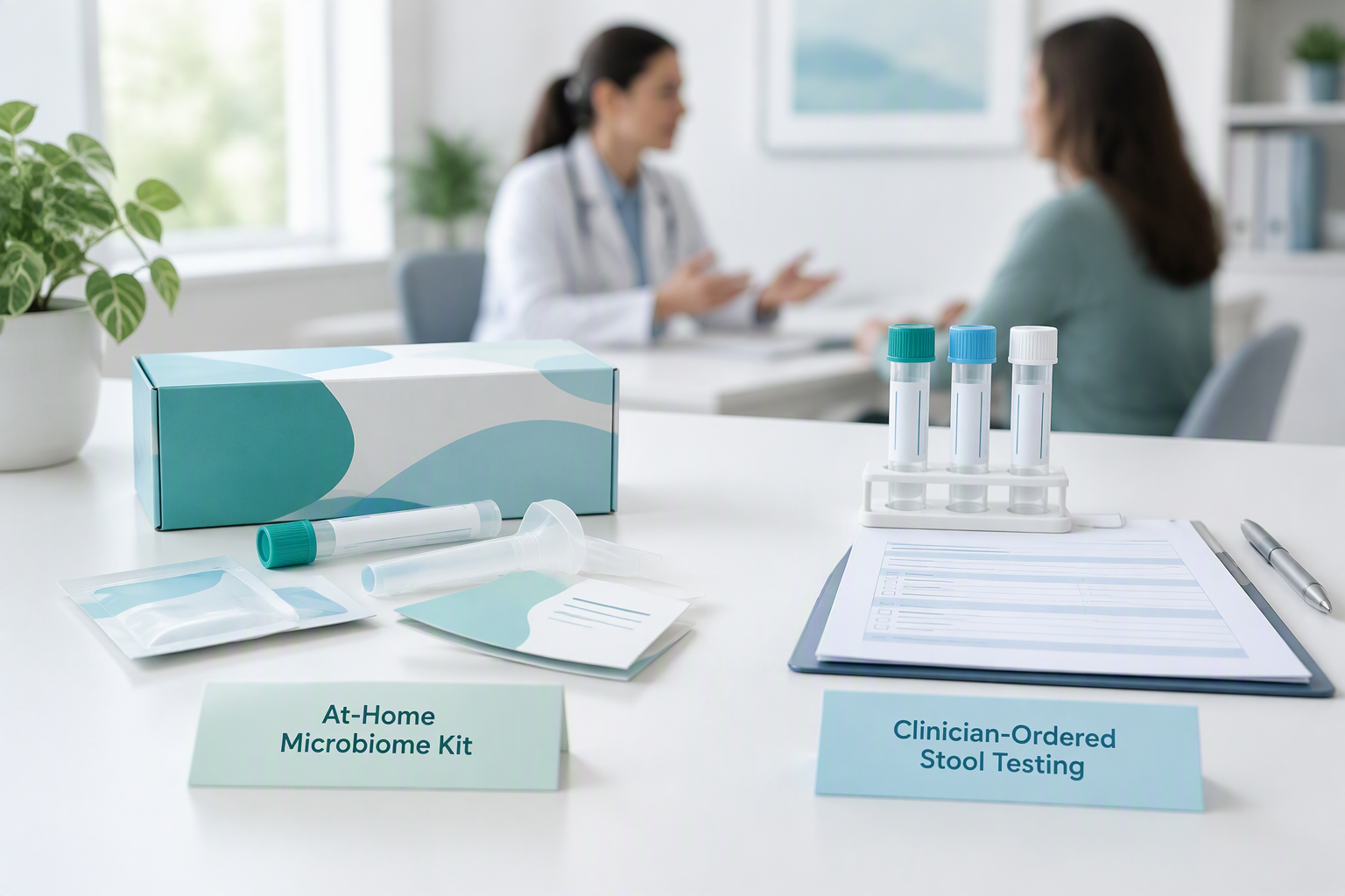 Microbiome kit compared with targeted stool testing for symptoms
