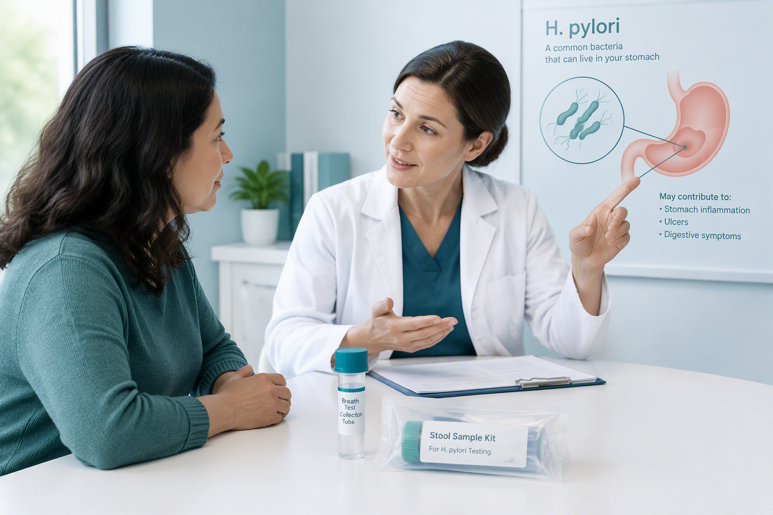H. pylori breath and stool testing for functional dyspepsia diagnosis