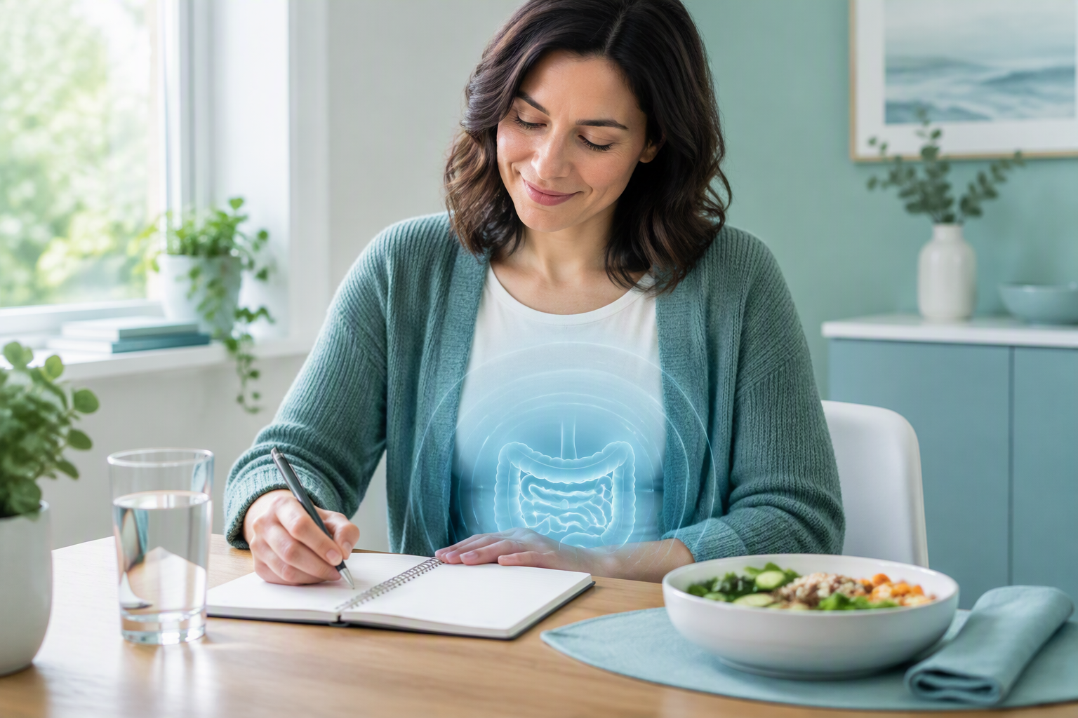 Adult tracking IBS symptoms related to serotonin, motility, bloating, and bowel habits