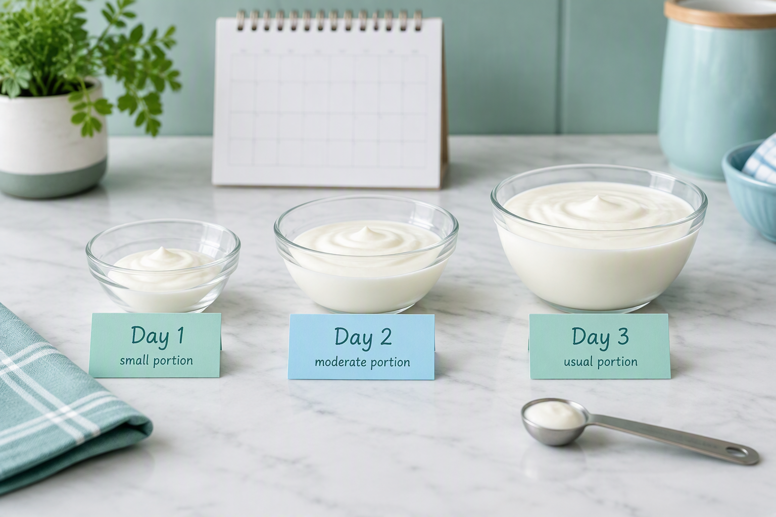 Three-day dairy challenge with gradually increasing lactose portions