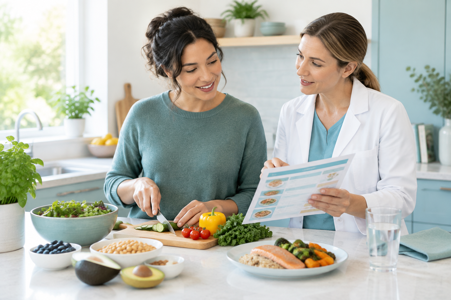 Personalized food choices and care supporting treatment for malabsorption