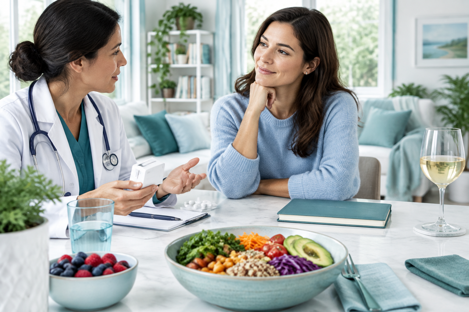 Lifestyle factors linked with gut barrier function, including stress, alcohol, medication, and diet