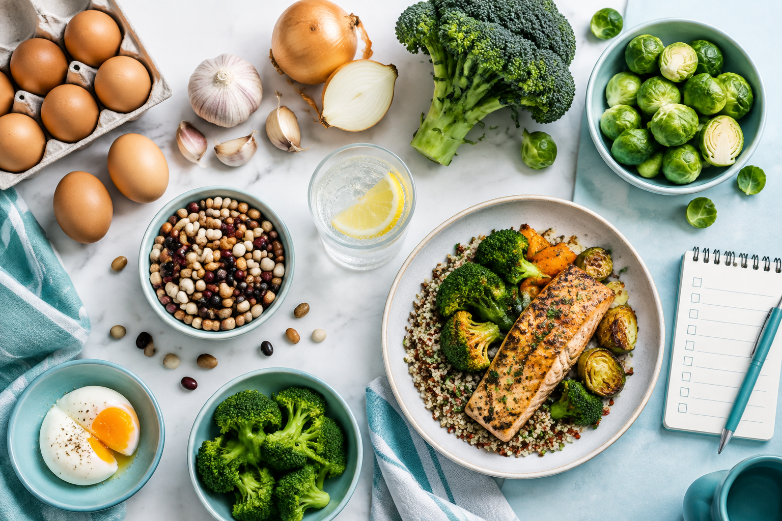 Foods and digestive factors that can cause sulfur burps, including eggs, garlic, onions, and beans