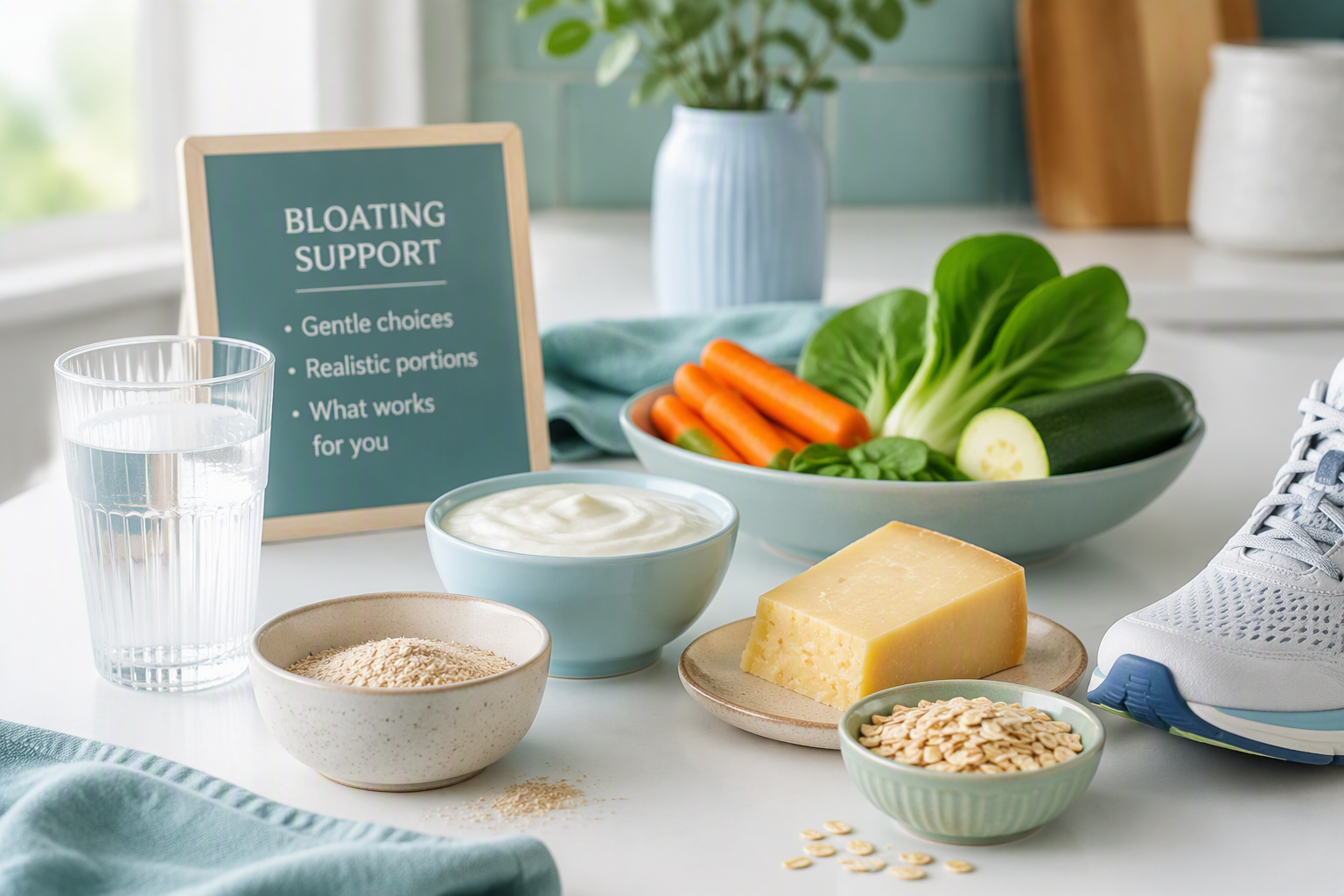 Food, psyllium, and lifestyle options that may help reduce bloating