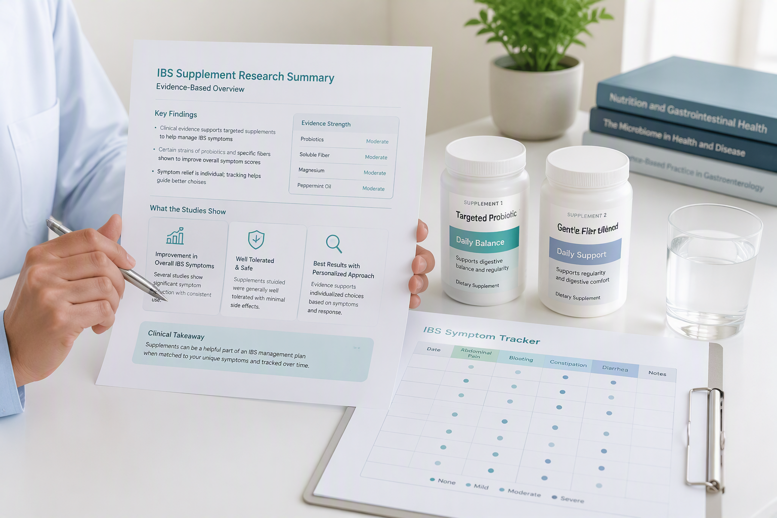 IBS evidence comparison for probiotic and postbiotic symptom relief