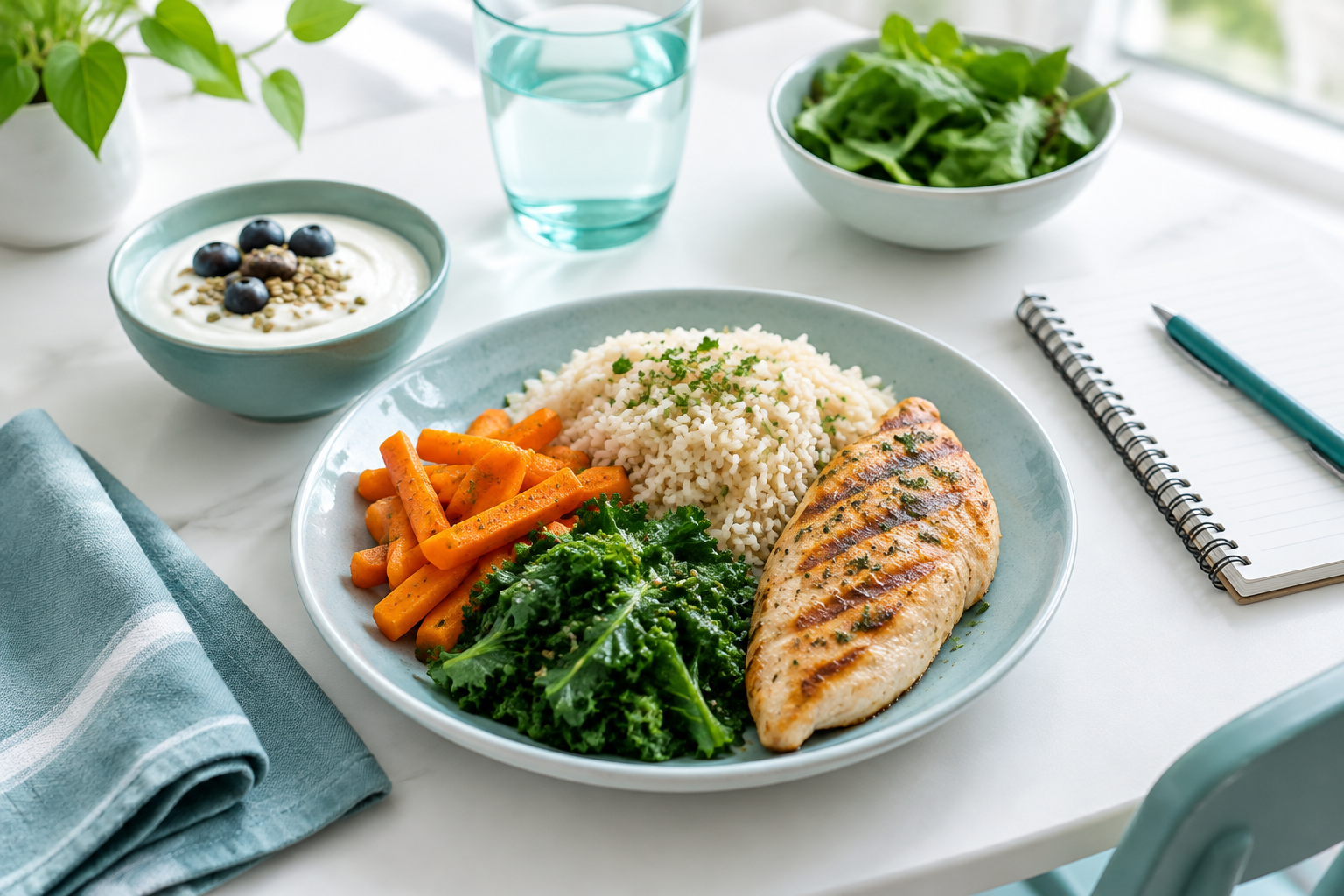 Balanced low-FODMAP-inspired meal for managing SIBO symptoms