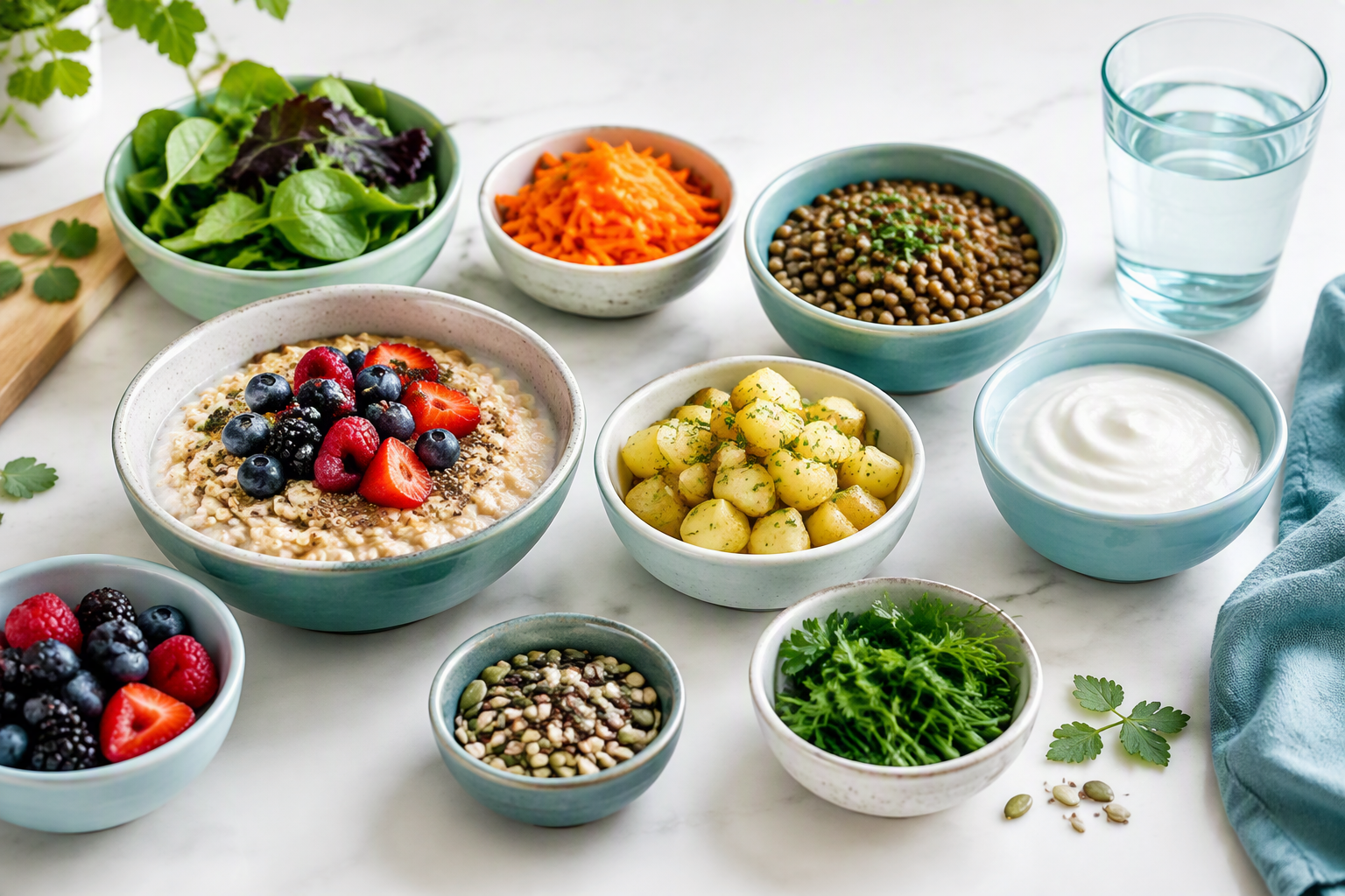 Fiber-rich foods, fermented foods, and probiotics for gut recovery after antibiotics