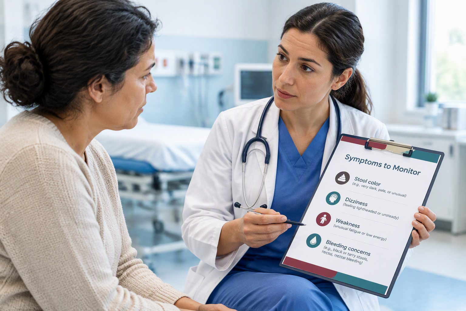 Warning signs of gastrointestinal bleeding, black stool, and when emergency care is needed