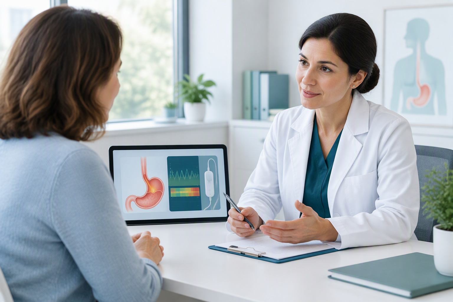 Medical evaluation for persistent acid reflux, GERD symptoms, and reflux testing