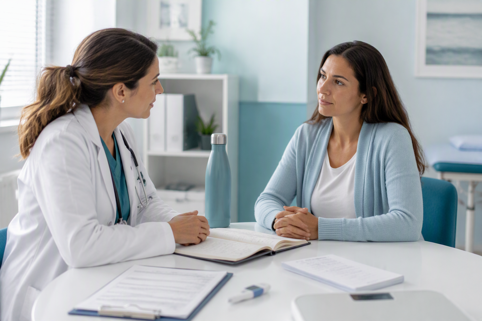 Healthcare professional evaluating persistent IBS fatigue and warning signs
