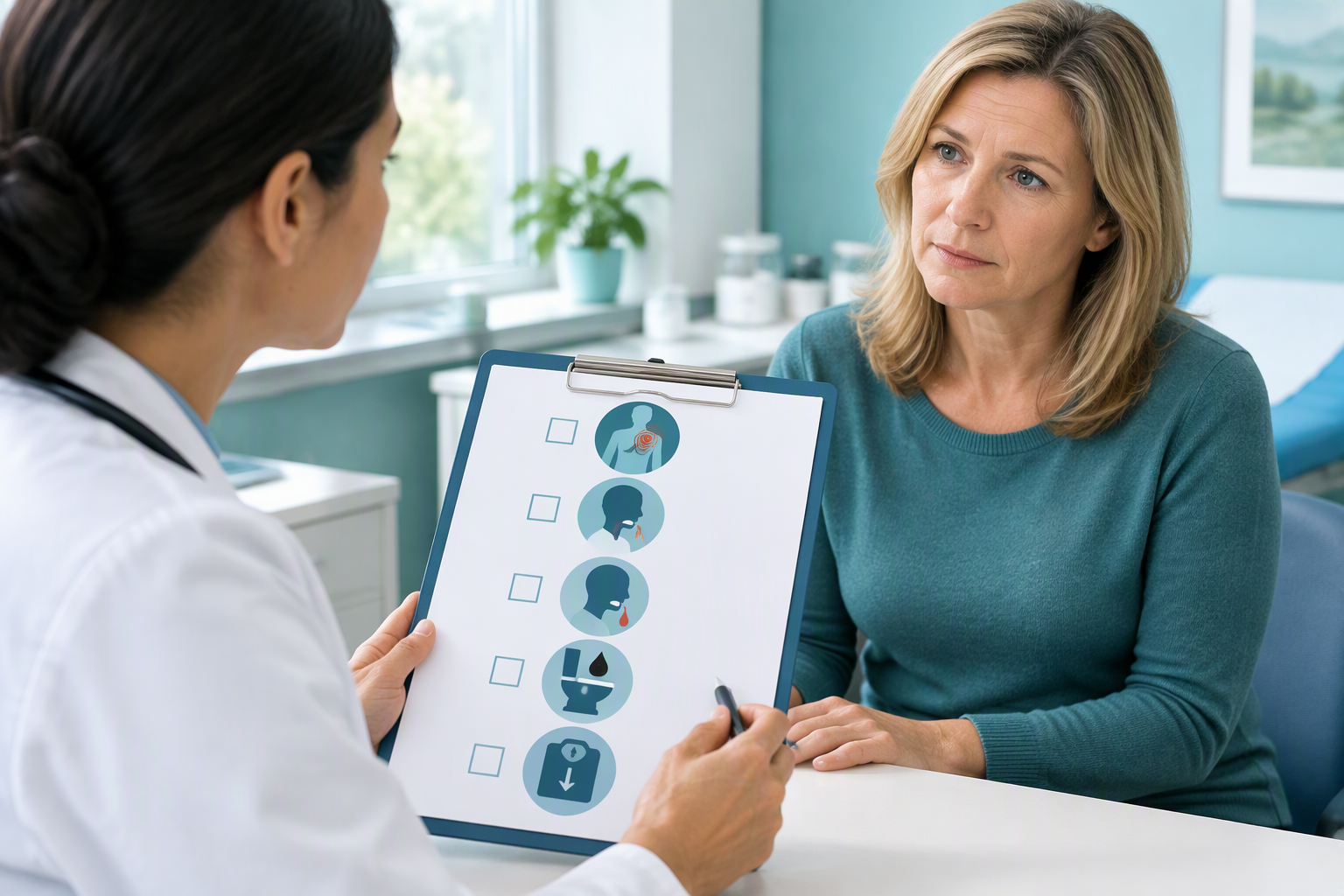 Warning signs of acid reflux and GERD requiring prompt medical care