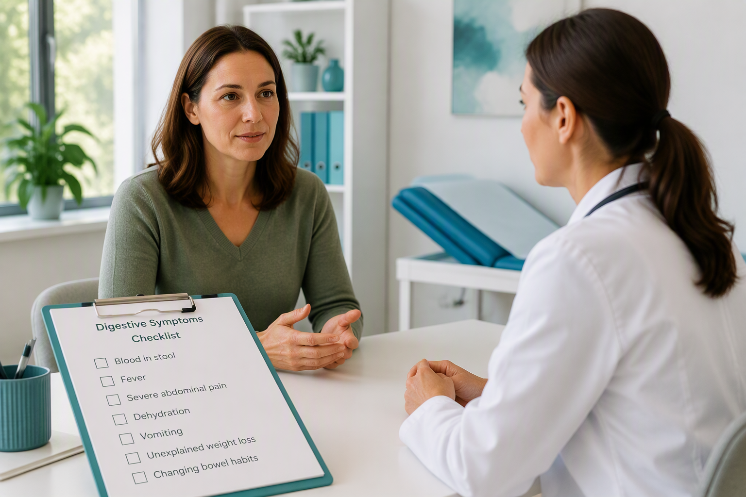 Digestive symptom warning signs that require medical assessment before probiotics