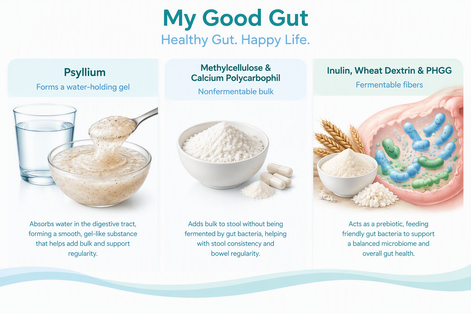 Comparison of soluble, insoluble, fermentable, and nonfermentable fiber supplements