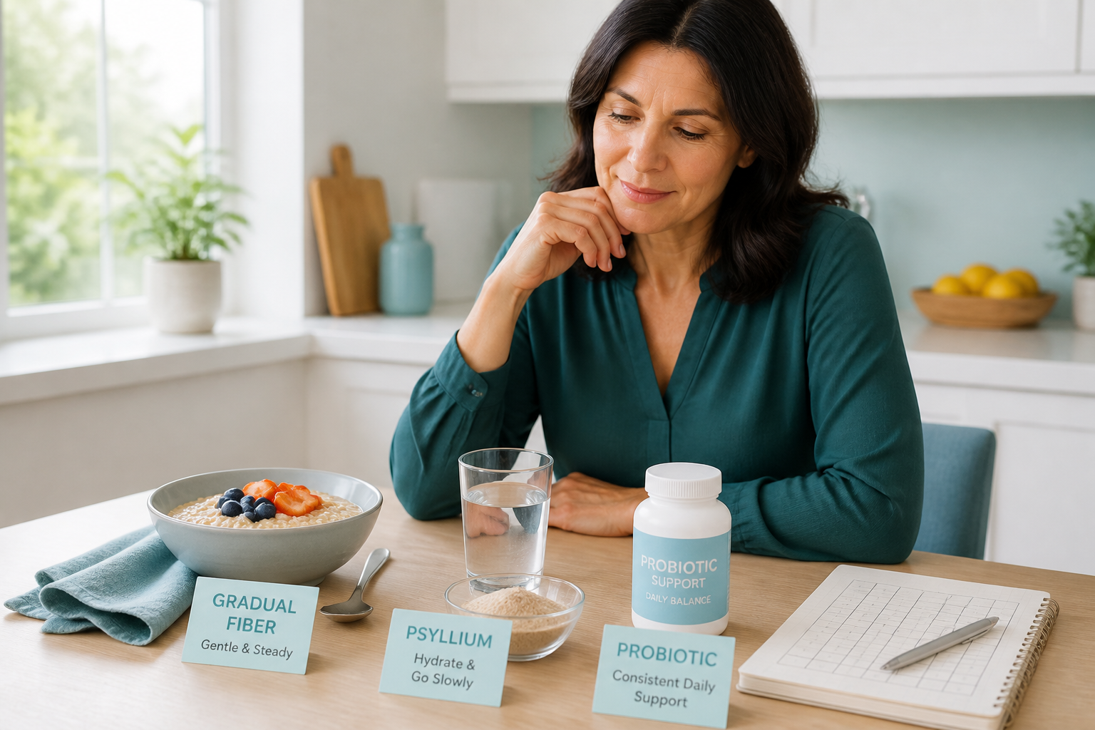 Choosing probiotics or prebiotic fiber for constipation, IBS, and bloating