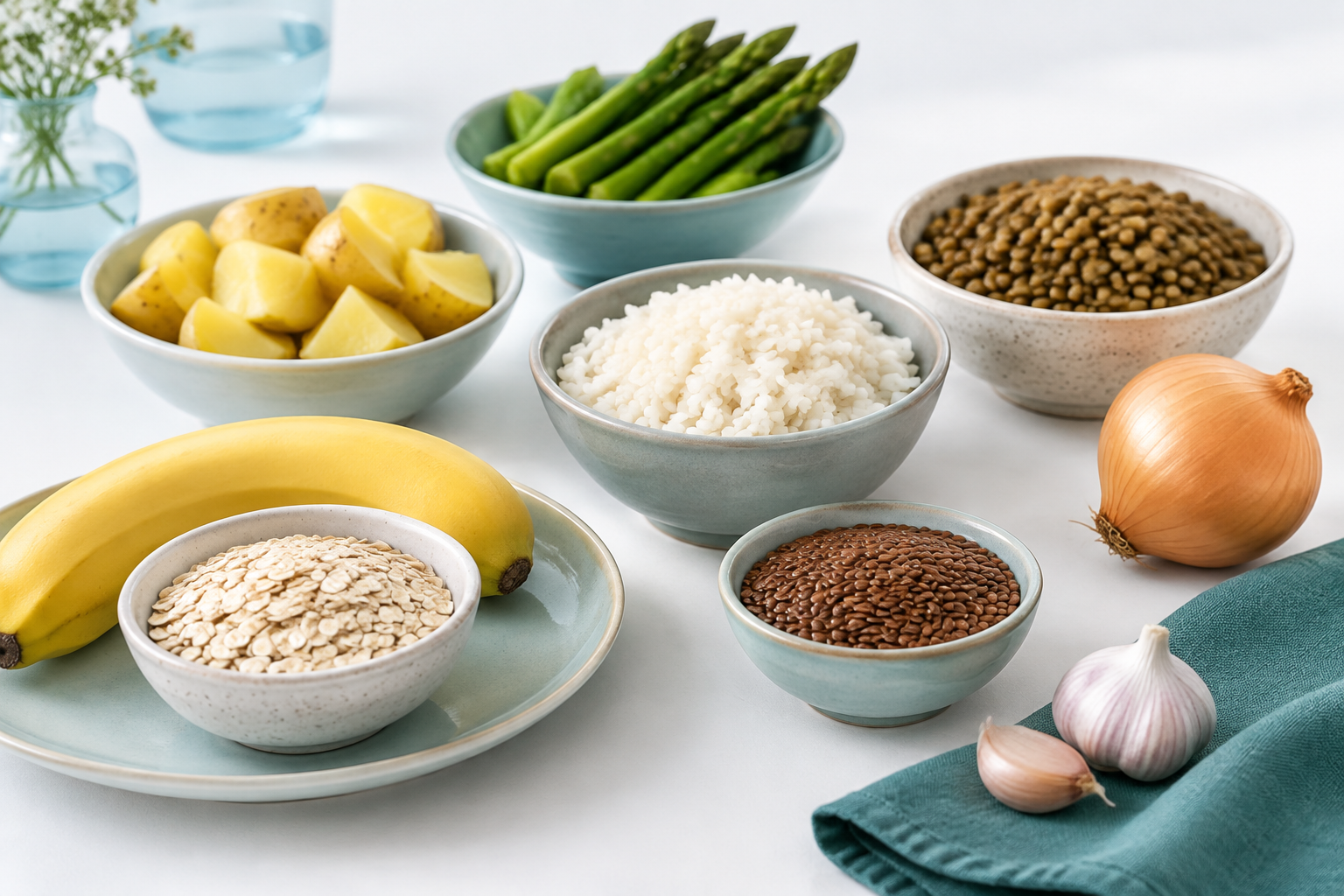 Prebiotic foods and IBS-friendly fiber choices for digestive tolerance