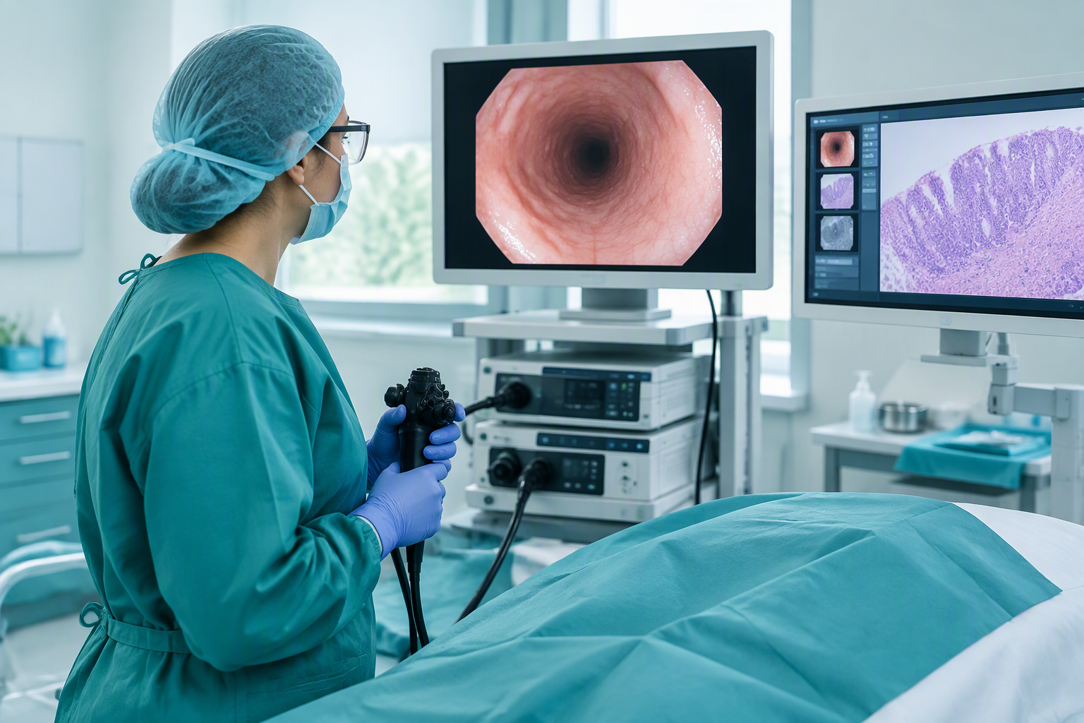 Upper endoscopy used to evaluate GERD, esophagitis, strictures, and Barrett’s esophagus