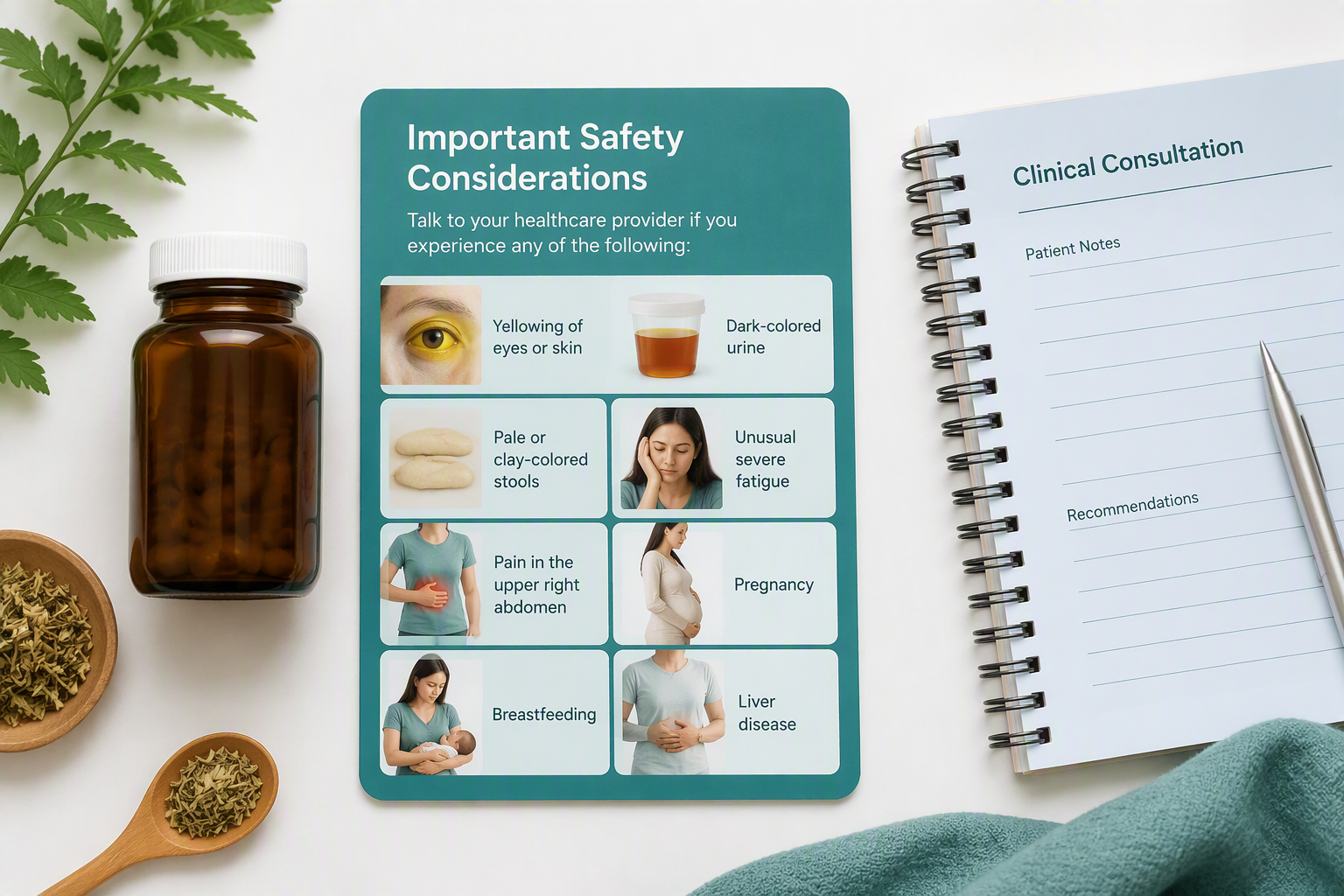 Iberogast safety warning signs including liver symptoms and when to stop use